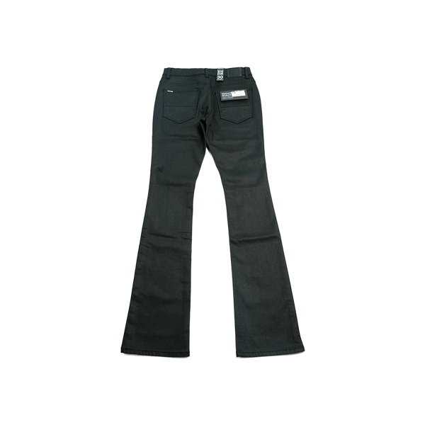 Serenede - "Caviar" Wax Stacked Jeans - Multicolor — alternate view