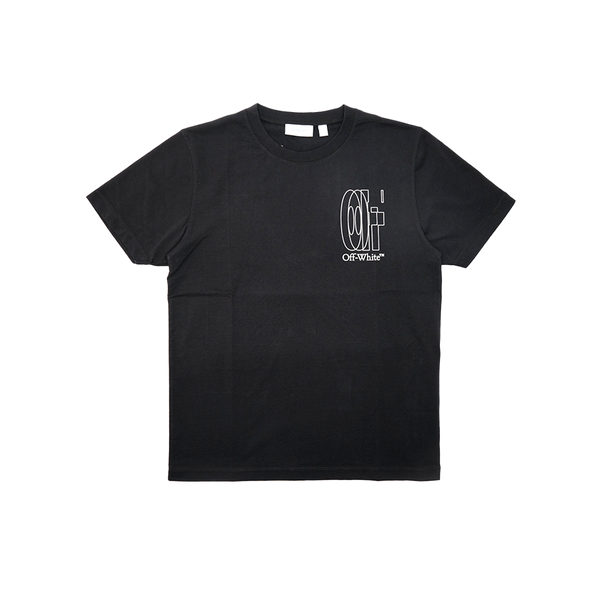 OFF WHITE  - Big Double Arrow Tee - Black — alternate view
