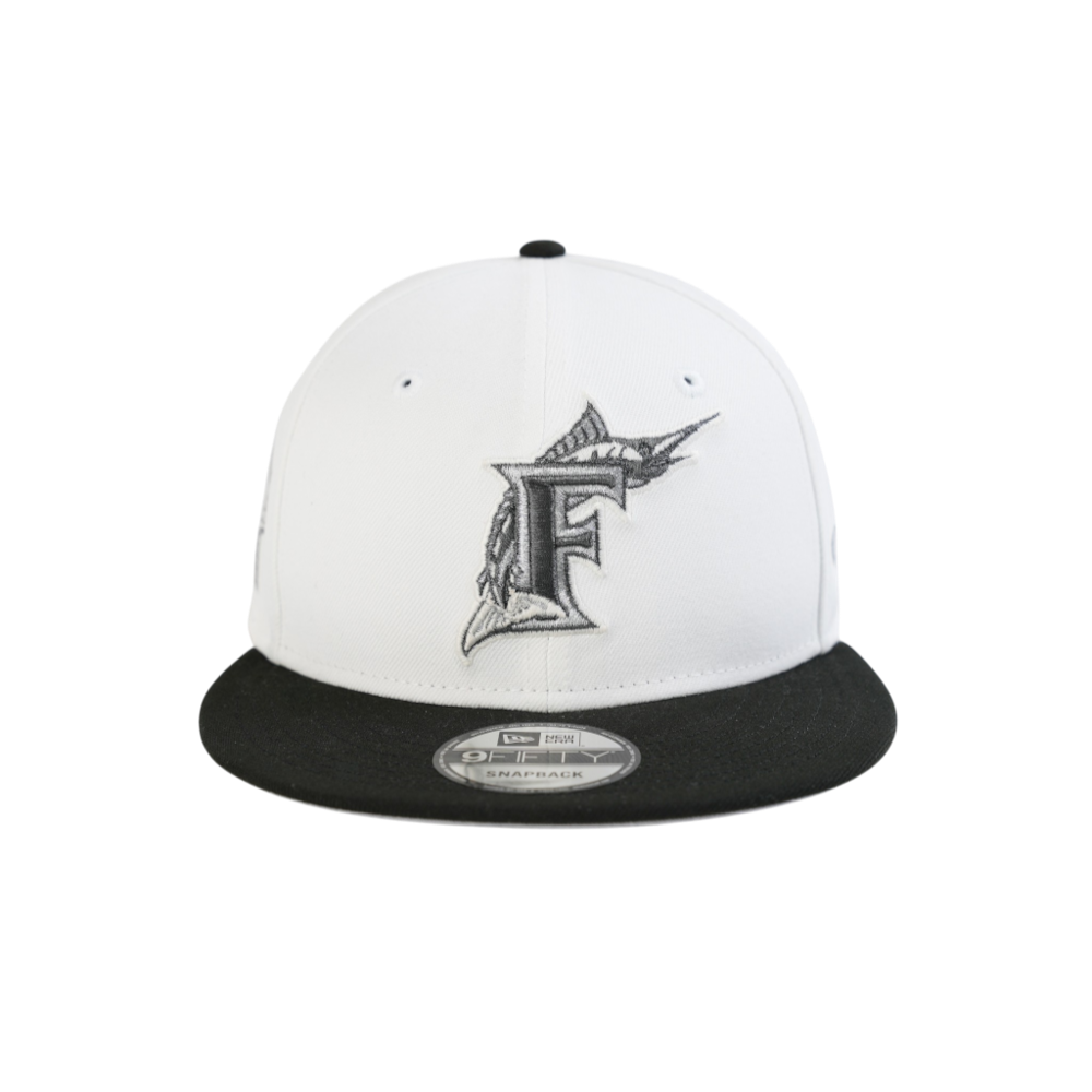 New Era - 950af Florida Marlins - Opticwhtkhaki Snapback Hat - White