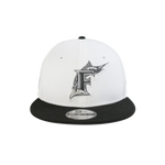 New Era - 950af Florida Marlins - Opticwhtkhaki Snapback Hat - White