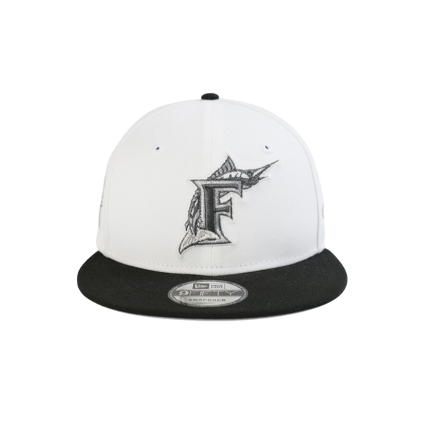 New Era - 950af Florida Marlins - Opticwhtkhaki Snapback Hat - White