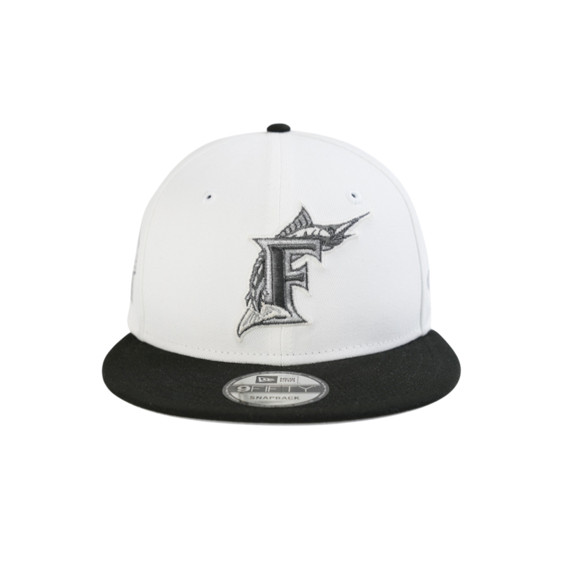 New Era - 950af Florida Marlins - Opticwhtkhaki Snapback Hat - White