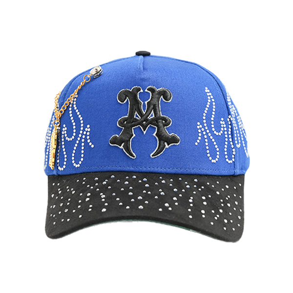 Lifted Anchors - Blue Diamond Snapback Hat - Blue