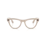 Ray-ban - Skyler - Shiny Chalky Grey W/trans Sapphire Glasses - Grey