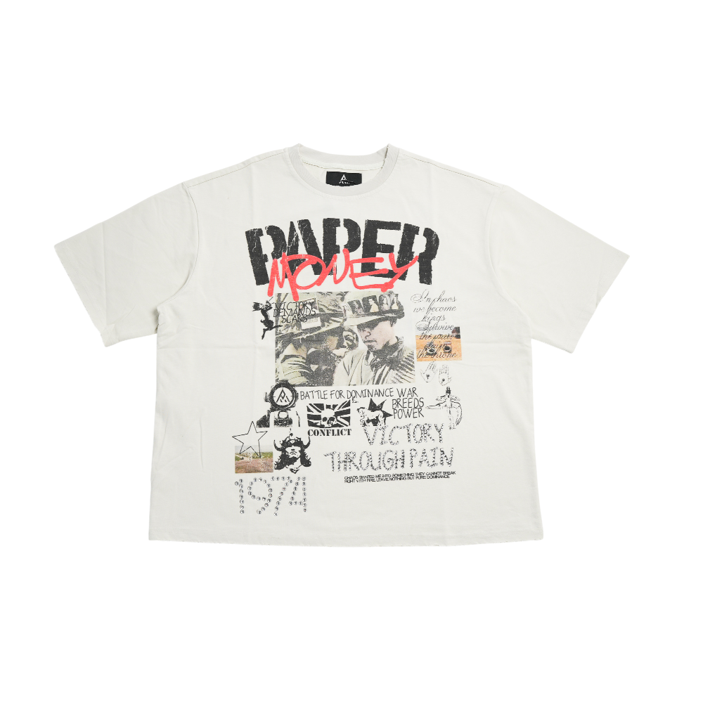 Paper Money - Conflict Tee - White