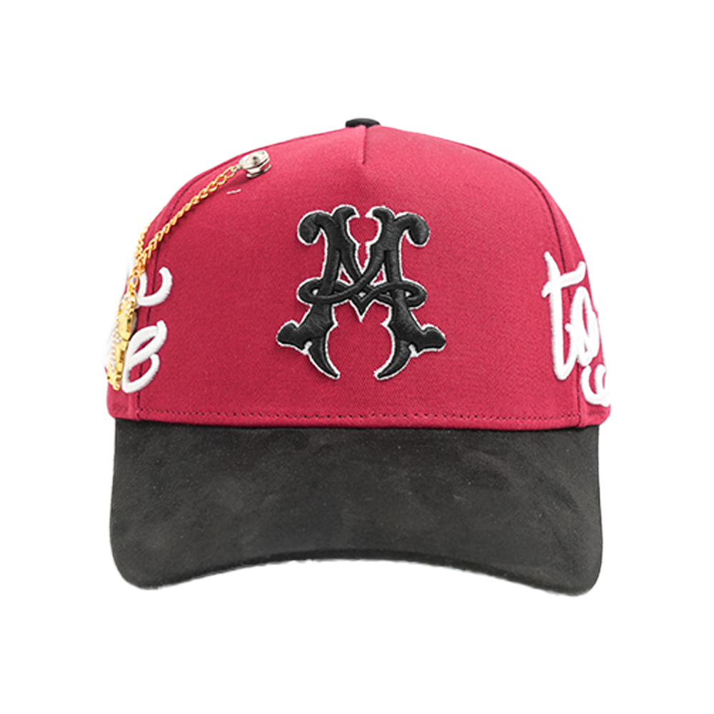 Lifted Anchors - Red Diamond Snapback Hat - Red