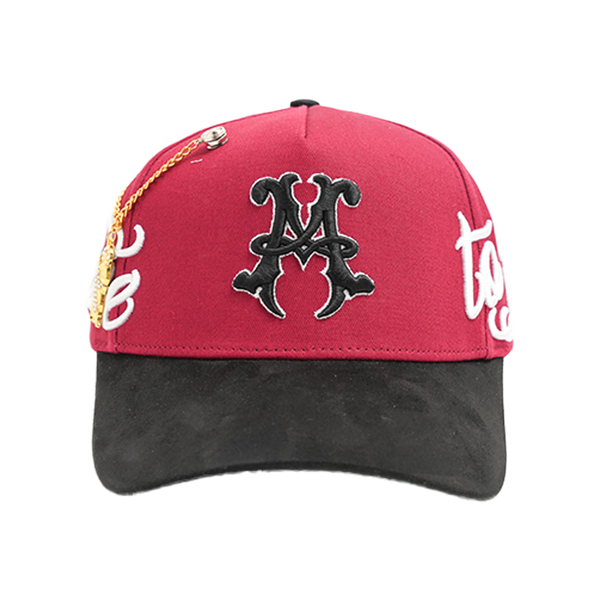 Lifted Anchors - Red Diamond Snapback Hat - Red