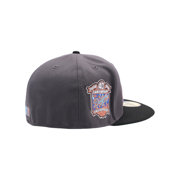 New Era - Los Angeles Dodgers 40th Fitted Hat - Dark Graphite/Black — alternate view