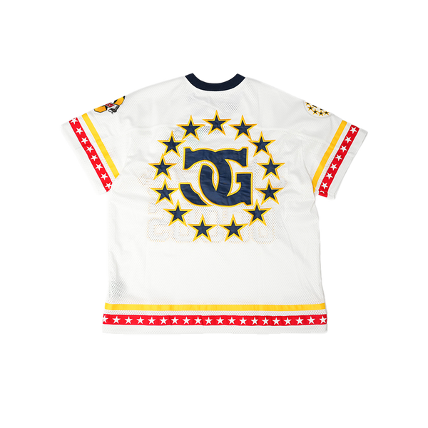 Campus Goods LA - Valor Varsity Jersey Tee - White — alternate view