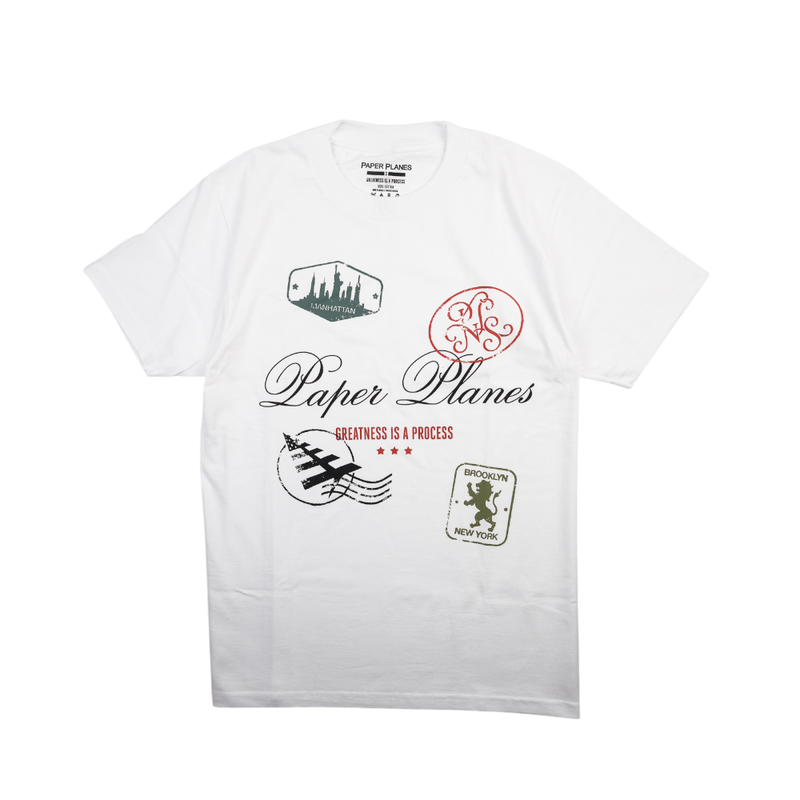 Paper Planes - Postcard Tee - White