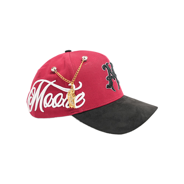 Lifted Anchors - Red Diamond Snapback Hat - Red — alternate view