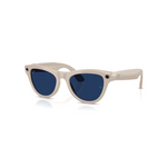 Ray-ban - Skyler - Shiny Chalky Grey W/trans Sapphire Glasses - Grey