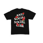 Anti Social Social Club - Assc - Embroidered Rose Kkotch Tee - Black