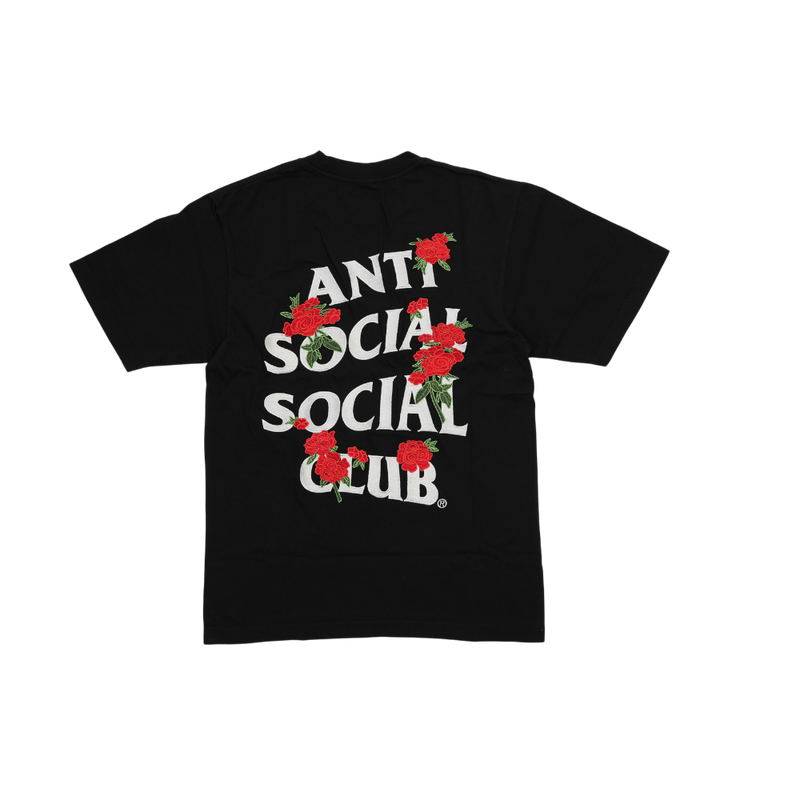 Anti Social Social Club - Assc - Embroidered Rose Kkotch Tee - Black
