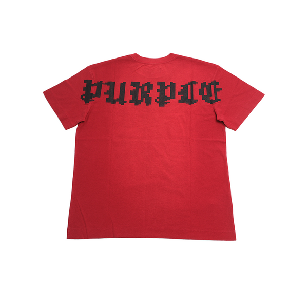 Purple Brand - Textured Jersey Ss Tee - Red - Red — alternate view