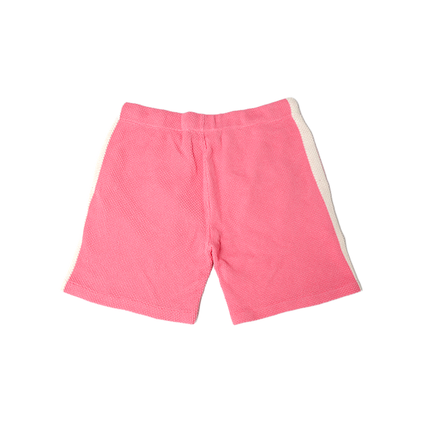 Sergio Tacchini - Fratelli Crochet Cabana Short - Geranium Pink - Shorts - White — alternate view